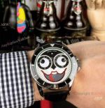 New Copy Konstantin Chaykin Joker Watch Black Bezel Leather Strap
